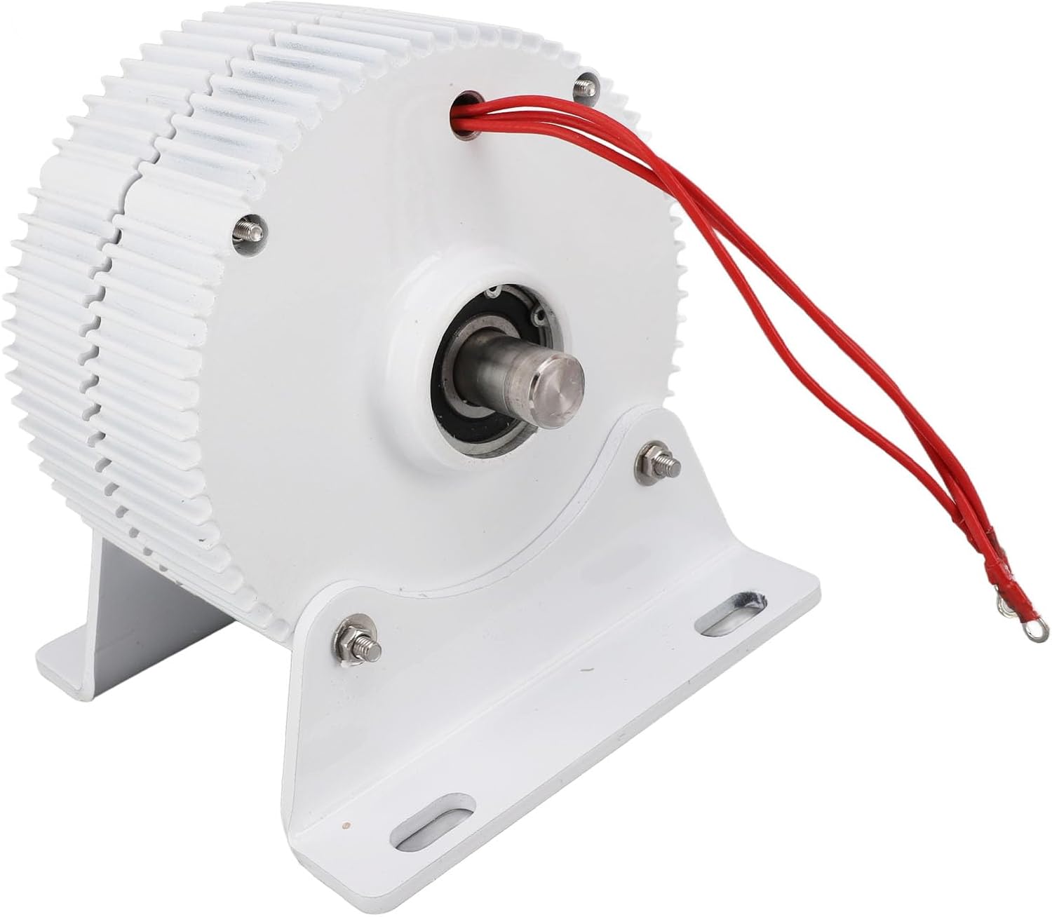 Permanent Magnet Alternator 48V 3 Phase AC Wind Synchronous Generator 2 Axes Serrated with Base (400W)