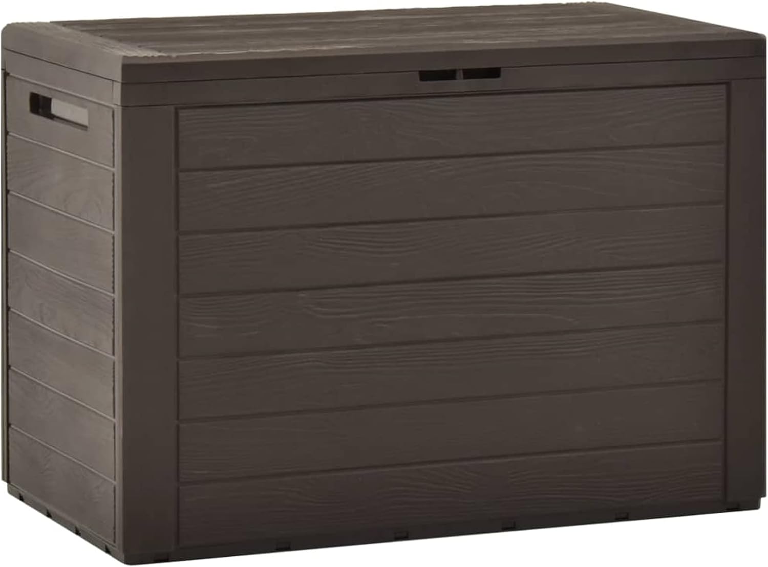 shubiao Patio Patio Storage Box，Pool Storage Boxes Outdoor Waterproof, Deck Decor Outdoor Bench, Patio Bench Outdoor Storage Box Brown 30.7