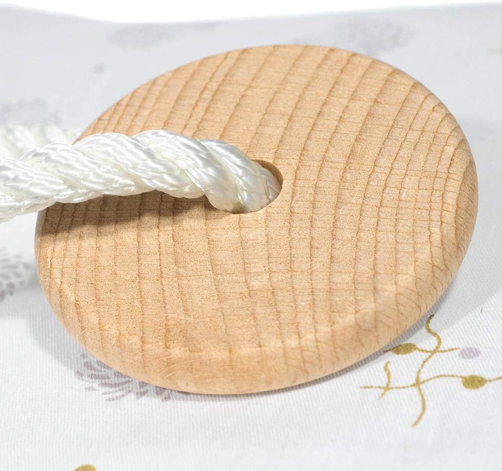 Craft County 3 Inch Wooden Disc Bead – for DIY Projects, Making, and Counting Tiles (100 Pack)