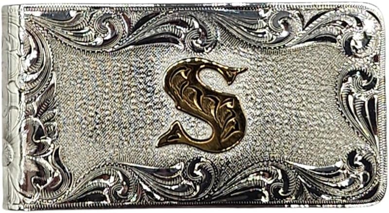 Montana Silversmiths Money Clip Engraved Letter S - Accessories Other