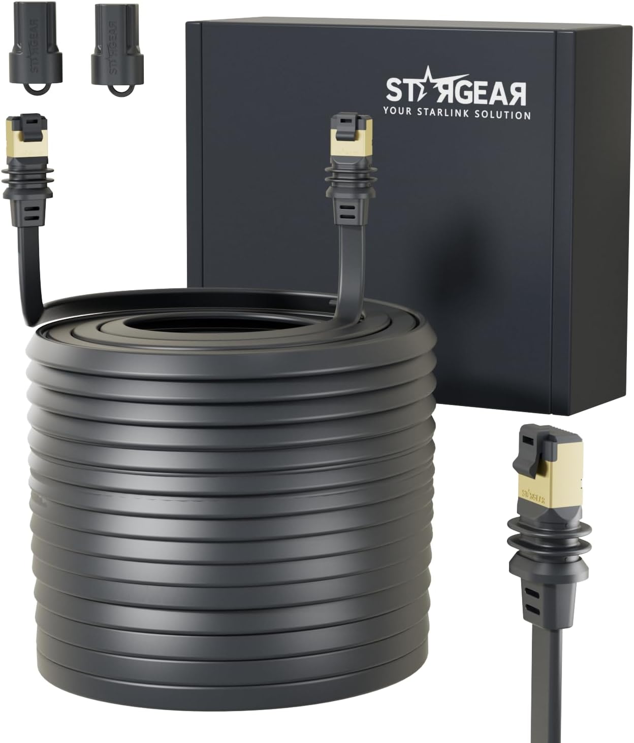 150FT Starlink Gen 3/Mini Cable, Starlink Flat Hidden Power Ethenet Cable, Starlink Accessories Extreme Slim Power Cord Shielded for Window Door