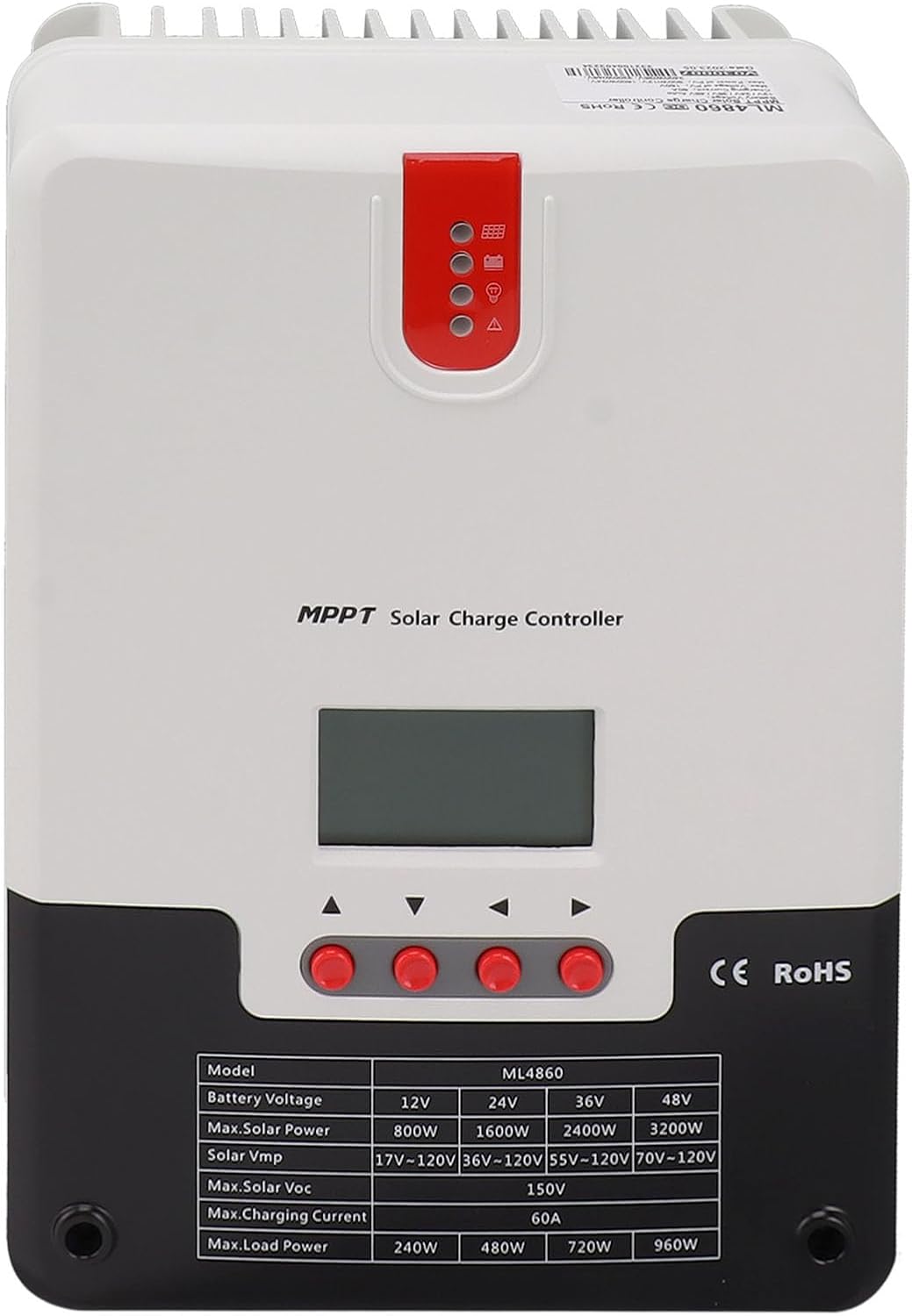 80A MPPT Solar Charge Controller High Efficiency with Multiple Load Control for AGM Sealed Gel Batteries in Off-Grid Solar Systems