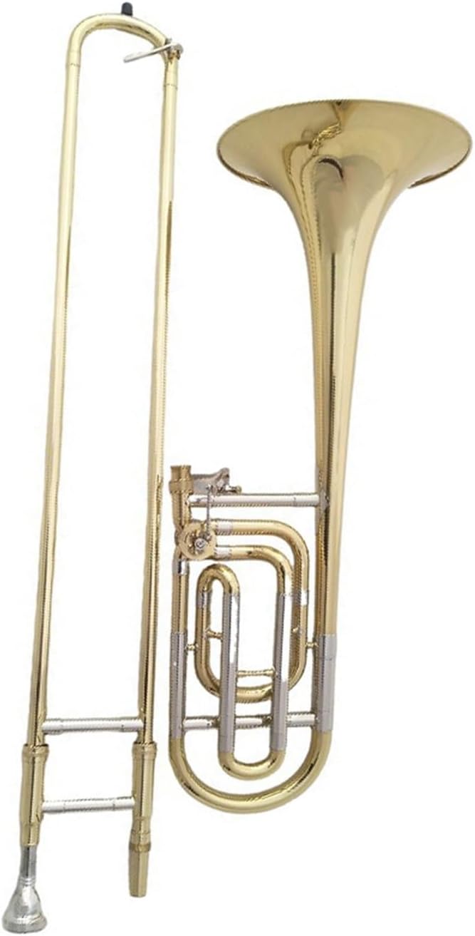 Adult Trombone Instrument Tenor Trombone In B/F Key For Beginners Golden Brass Instruments