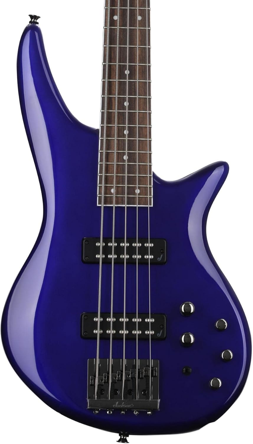 Jackson JS Series 5-String Spectra Bass JS3V, Indigo Blue, Laurel Fingerboard