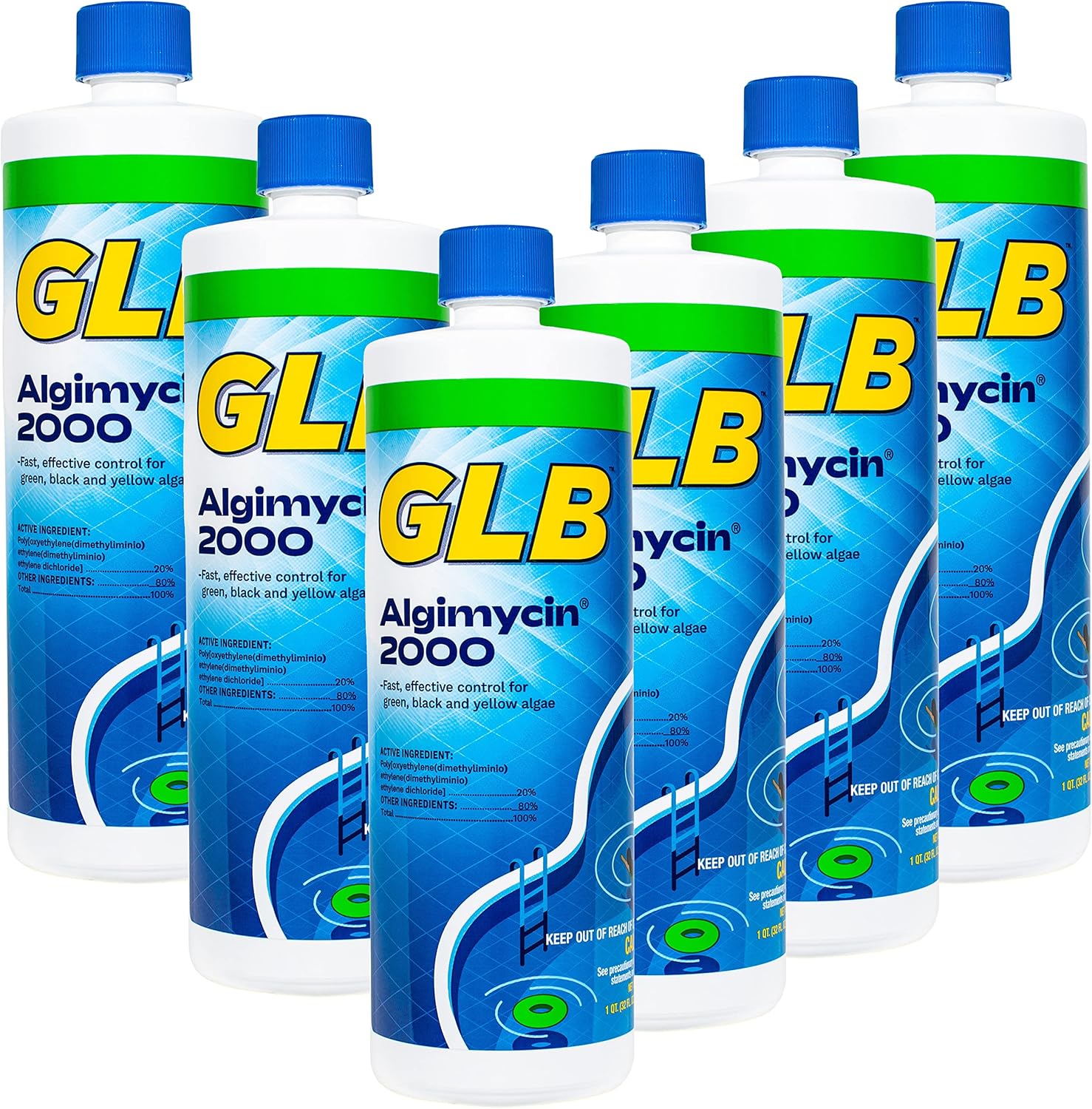 GLB 71104A-06 Algimycin 2000 Pool Algaecide, 6-Pack