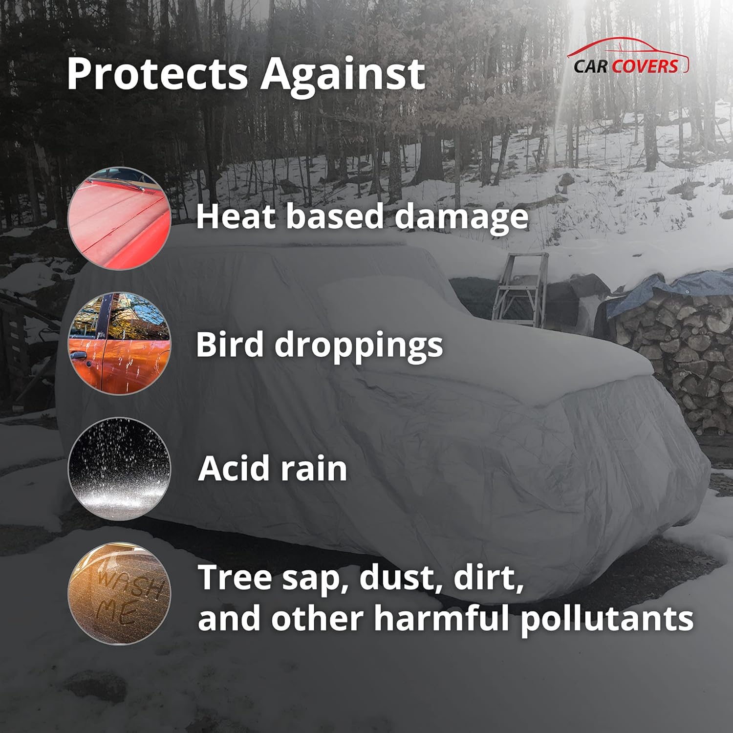 CarCovers Weatherproof SUV Cover & Warranty Compatible with Chevrolet 2000-2006 Suburban - Outdoor Cover Theft Cable Lock SUV Accessories Better Than Waterproof