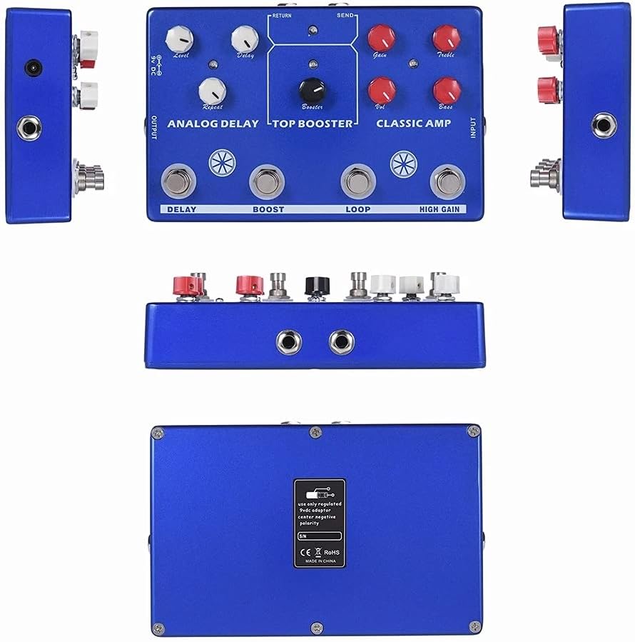 Multi-effects 4-in-1 Guitar Effect Pedal TONE MAKESTATON Processor CLASSIC AMP Booster Analog Delay Accessor