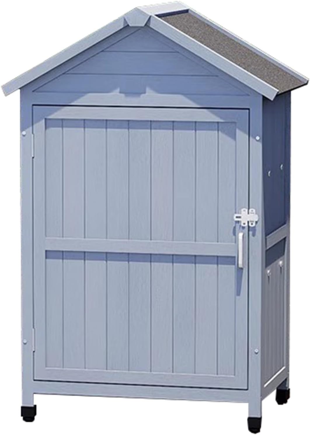 Storage Shed Tool Storage House Shed,with Sloping Roof and Lockable Door Weatherproof,for Tool Accessories(Gray)