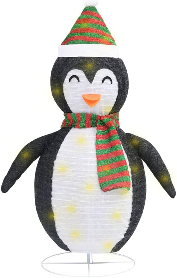 Decorative LED Christmas Penguin Figurine – 90 cm Snowy Design, 80 LEDs, 8 Lighting Modes, Indoor & Outdoor Use