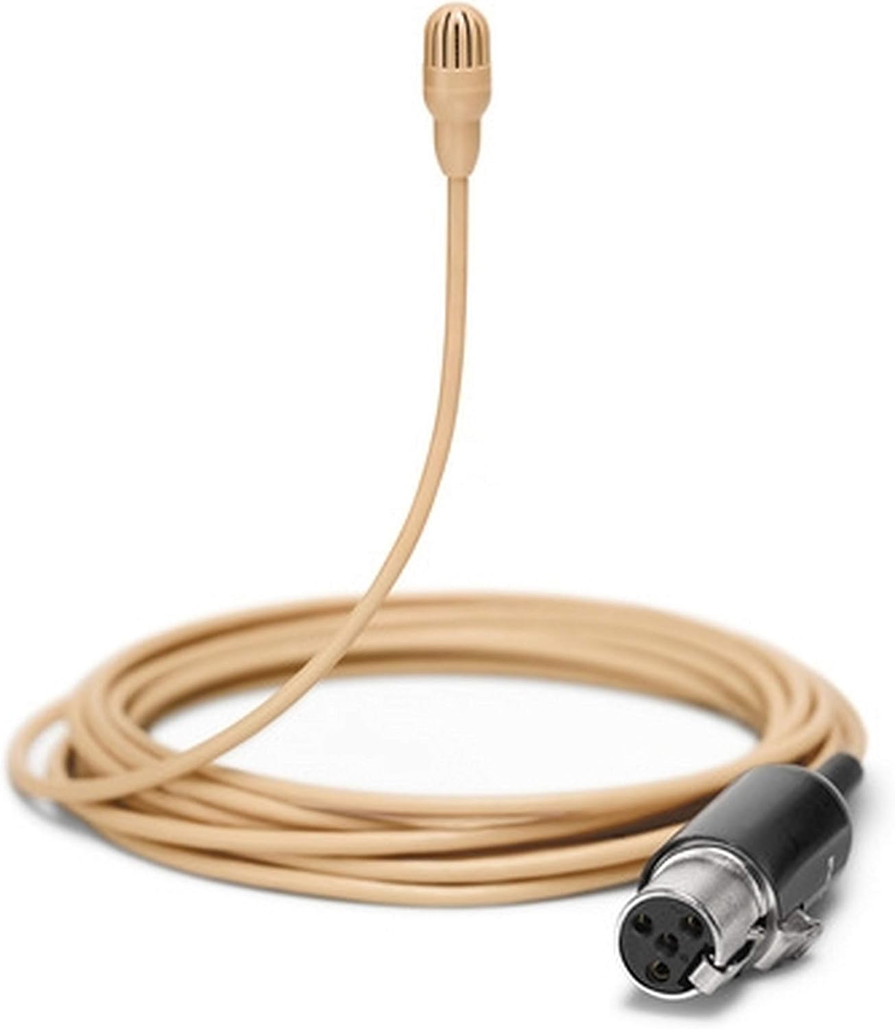 Shure TwinPlex TL47T O-MTQG-A Omnidirectional Lavalier Microphone with Accessory Kit, TA4F, Tan