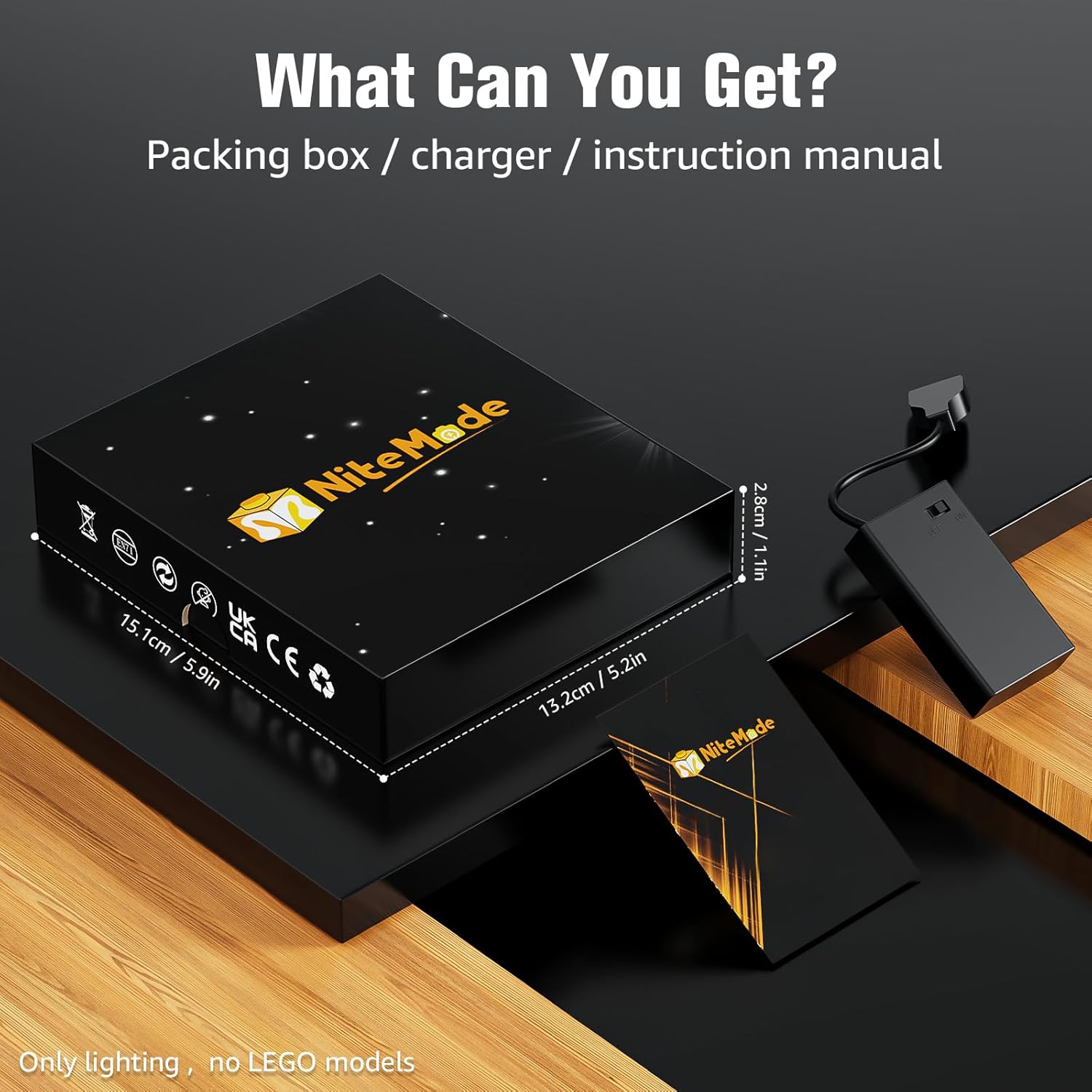 Nitemode Light Kit Compatible with Lego Home Alone House Set 21330 – Upgraded Window Lights with Remote Control & Built‑in Sound Module, Lighting Accessories for Ideas 21330 Display (Lights Only)