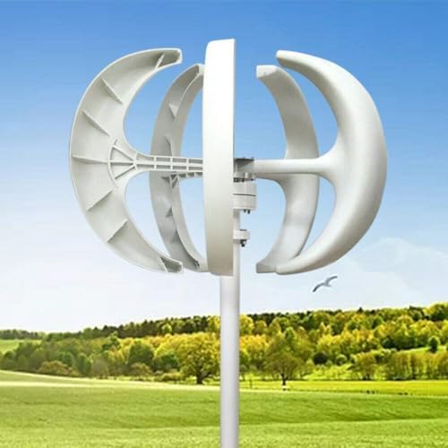 12V 600W Vertical Wind Turbine Generator - 5-Blade Design, Efficient Lantern Controller, Renewable Energy Solution for Off-Grid Power Systems, Eco-Friendly Energy Generator