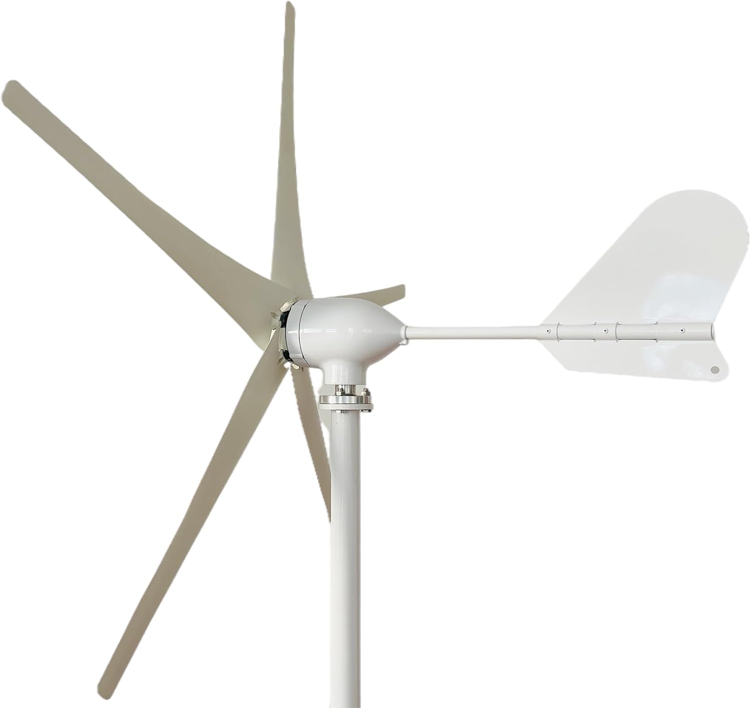 12V 24V 48V 1500W Wind Turbine Generators Kit, 5-Blade Vertical Axis Wind Turbine Generator with Axis Controller for Home, RV, and Off-Grid Use