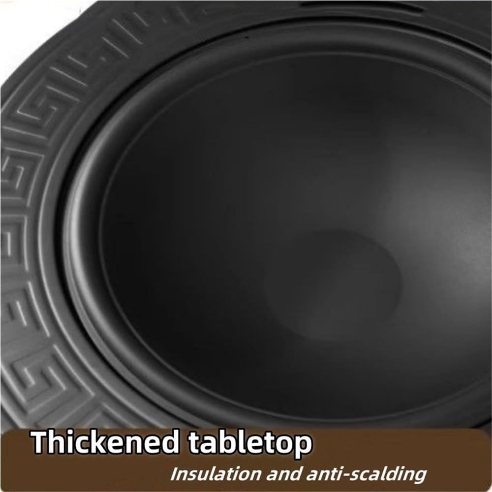 Wood Burning Firepits for Outside, Round Multi Function Fire Pits for Outside, Fire Pit for Home Barbecue, Camping, Fire Pit Table with Protective Cover and Fire Hook