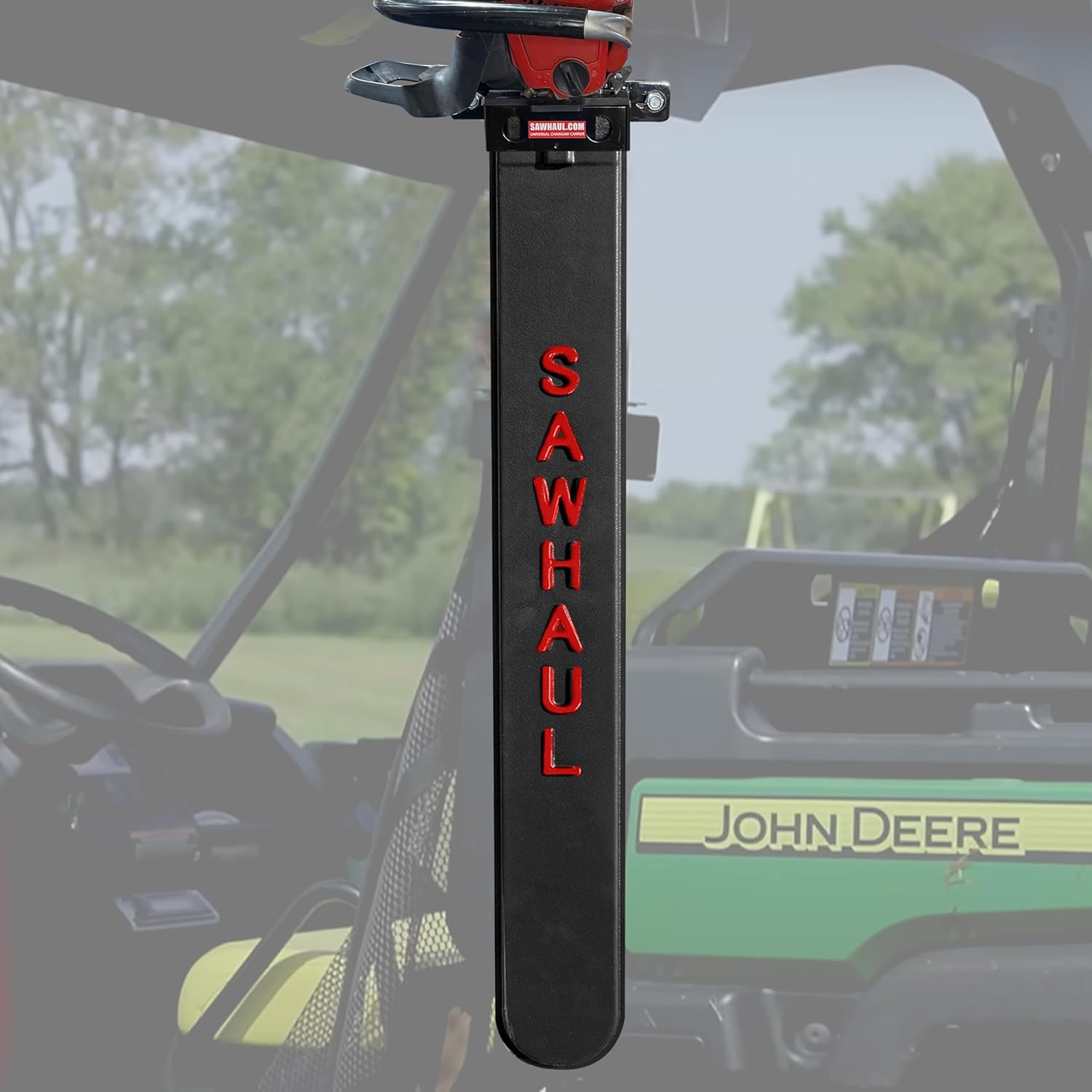 SawHaul Universal Chainsaw Holder for Tubing and ROPS - Made in Kansas USA - Fixed Mount Chainsaw Carrier (36