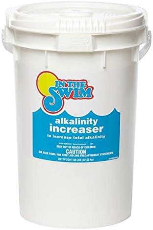 In The Swim Alkalinity Increaser for Swimming Pools - Raises Alkalinity and Balances pH Levels in Your Swimming Pool Water - 100% Sodium Bicarbonate - 50 Pounds