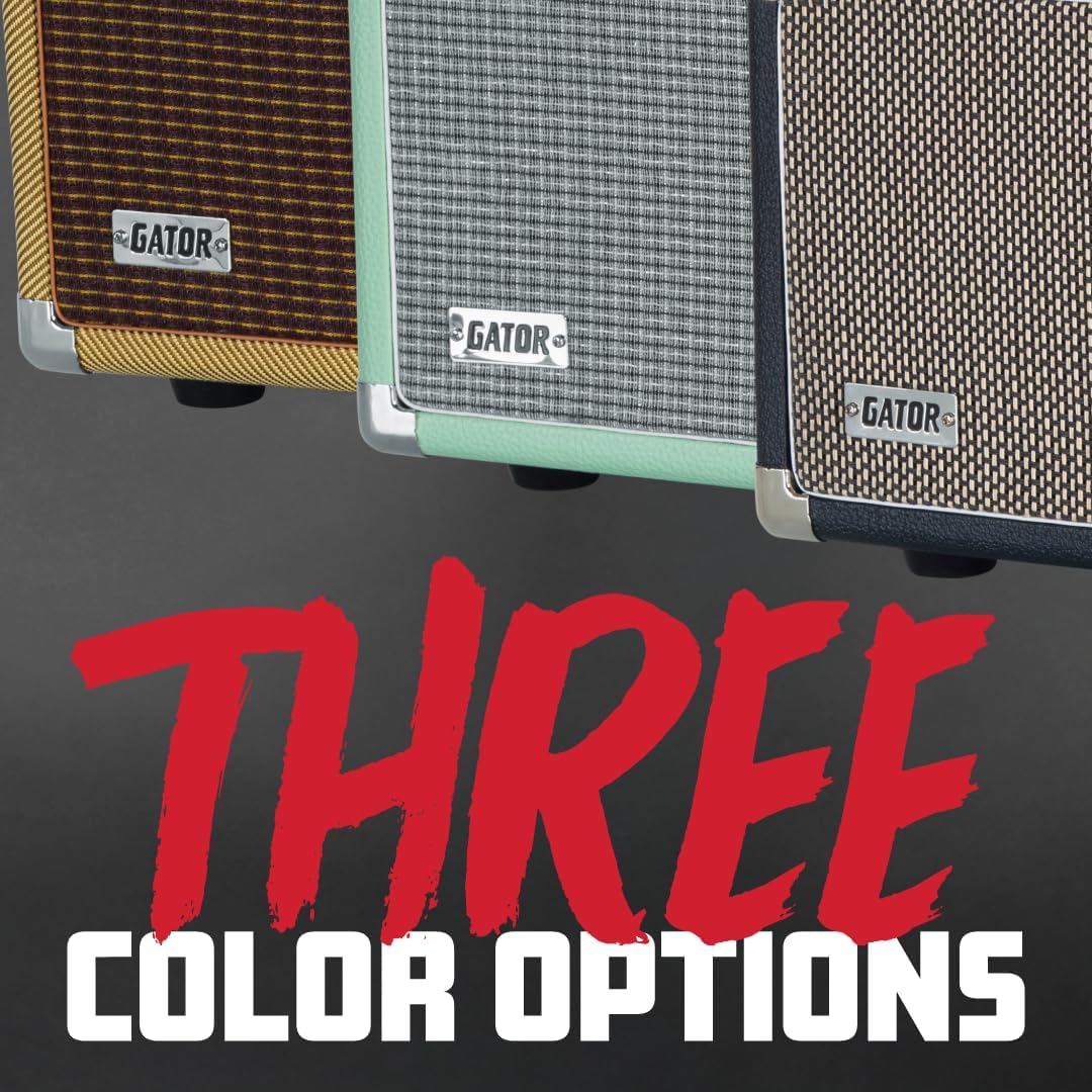 Gator GR-RETRORACK-2SG Vintage Amp Vibe Rack Case - 2U Seafoam Green