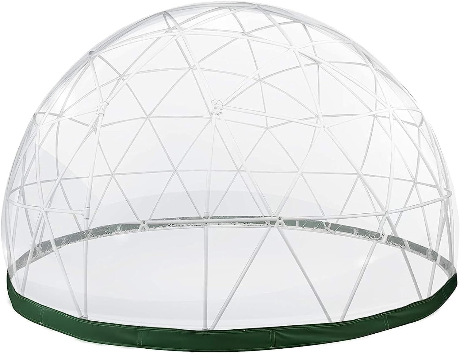 3.6m Garden Dome Bubble Tent Dome, Transparent TPU Cover, Waterproof Garden Dome House Suitable for Patio and Dining Places