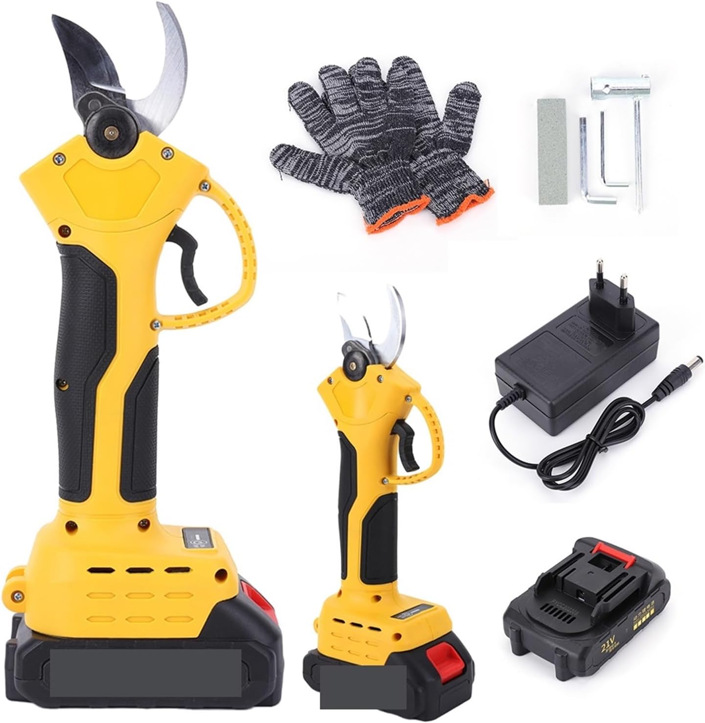 Tree Branch Pruner Cordless Electric Pruner Brushless Electric Pruner Shear with Battery Rechargeable Electric Pruning Shears 40 Mm Pruner for Tree Sh