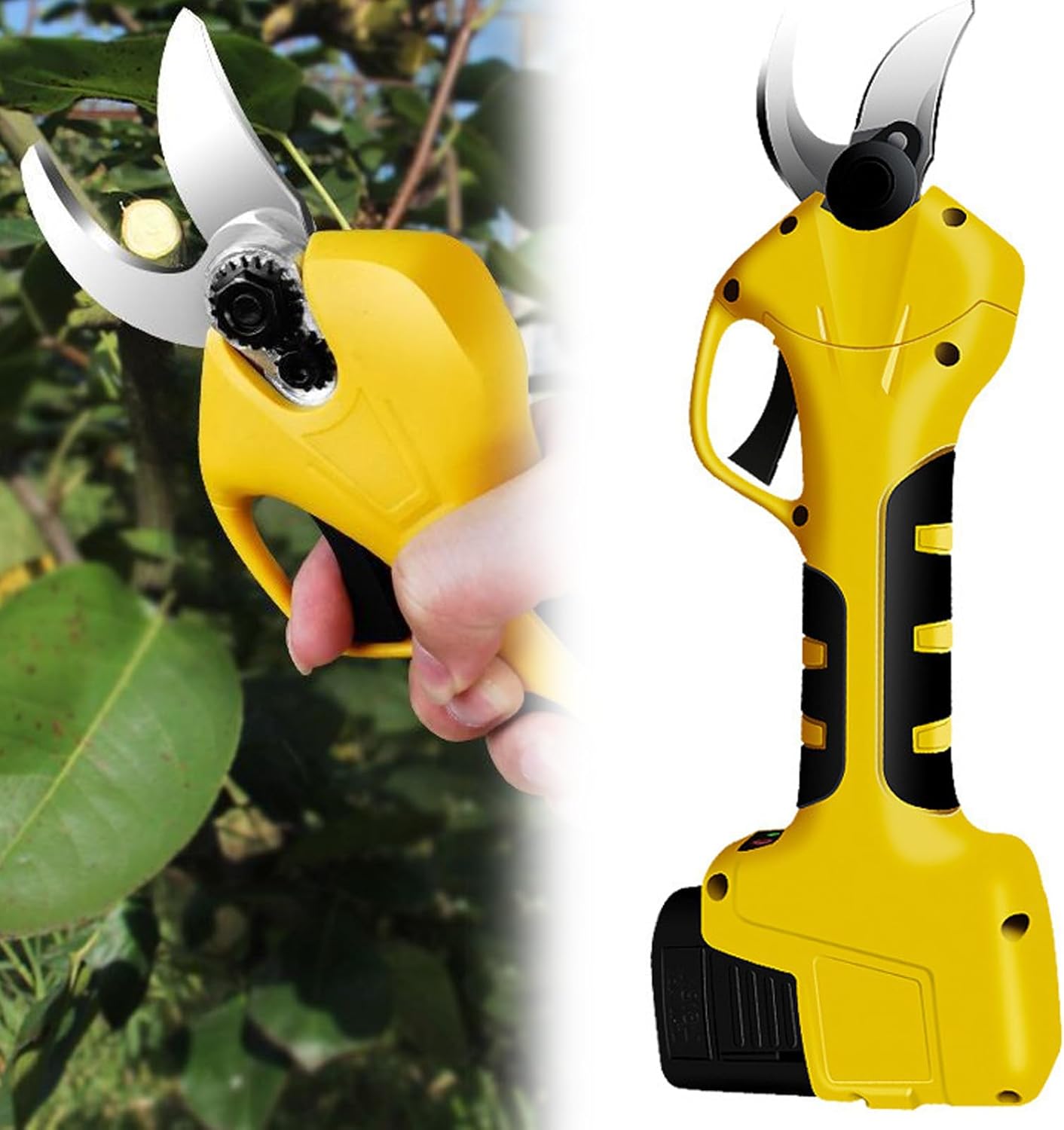 Electric Pruners,Garden Pruners,Portable Electric Pruners With 21V Backup Rechargeable Branch Pruners for Gardening(Size:B)