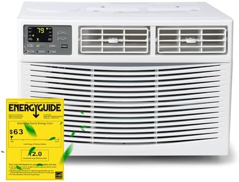 TrailBlaze 8000 BTU Window Air Conditioner with WiFi, Up to 650 Sq.Ft., Window AC Unit with Remote & App Control, Self-Evaporation, Auto-Atomizing, Eco & Sleep Mode, 24H Timer, 115V/60Hz, White