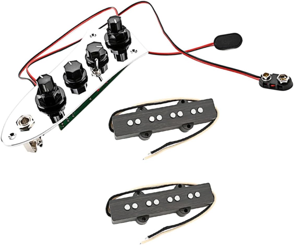 Milisten 1set String Bass Pickups Easy Installation Musical Instrument Pickup Set Bass Guitar Accessories