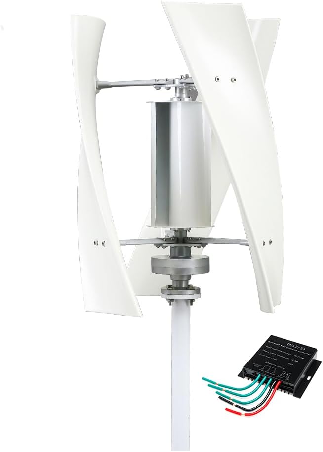 100W-3000W Wind Turbine Generator DC 12V-48V 3 Blades Start Wind Speed Wind Power Generator Kit with Charge Controller Suitable for Wind and Solar Power Systems,12v