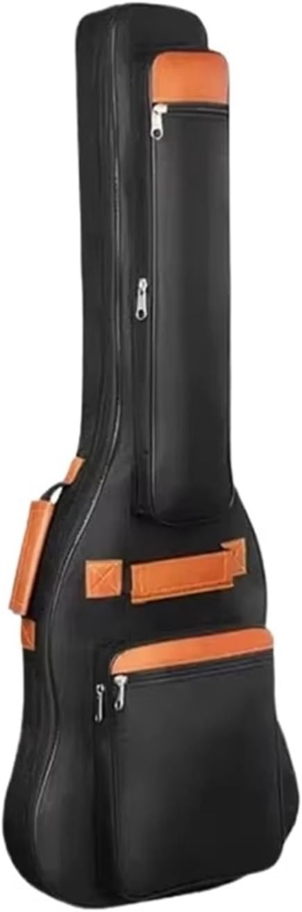 Guitar bag Oxford Waterproof Electric Guitar Bag 10mm Cotton Padded Backpack Soft Case Dustproof BASS Cover(Black Electric guitar bag)