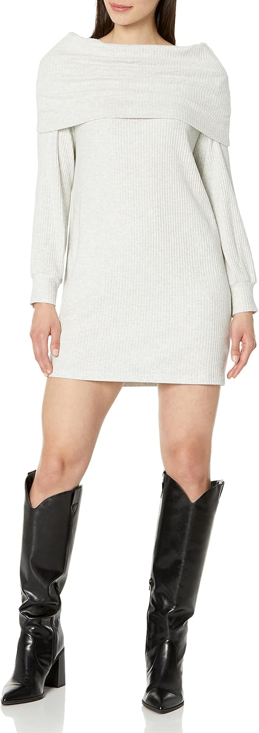 Velvet by Graham & Spencer Women's Winnie Cowl Neck Sweater Midi Dress