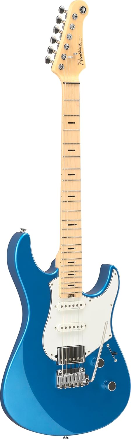 Yamaha Pacifica Standard Plus Electric Guitar Maple Fingerboard With Gig Bag, Sparkle Blue