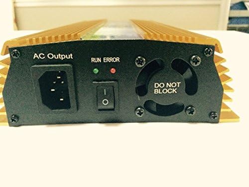 BBGS 1000w Micro Solar Grid Tie Inverter DC20-45V to AC110V with Pure Sine Wave Gold Color (DC22-45V)