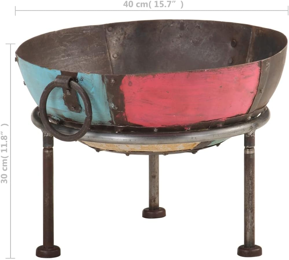 SKM Colourful ic Fire Pit Ø 40 cm Iron (Weight-9KG)