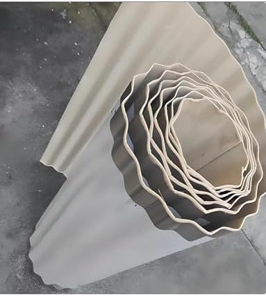 Stainless Steel Sound-Absorbing Canopy Panel - Corrugated Soundproofing for Carports, Yards & Eaves - Noise-Reducing 600cm x 90cm for Peaceful Outdoor Spaces