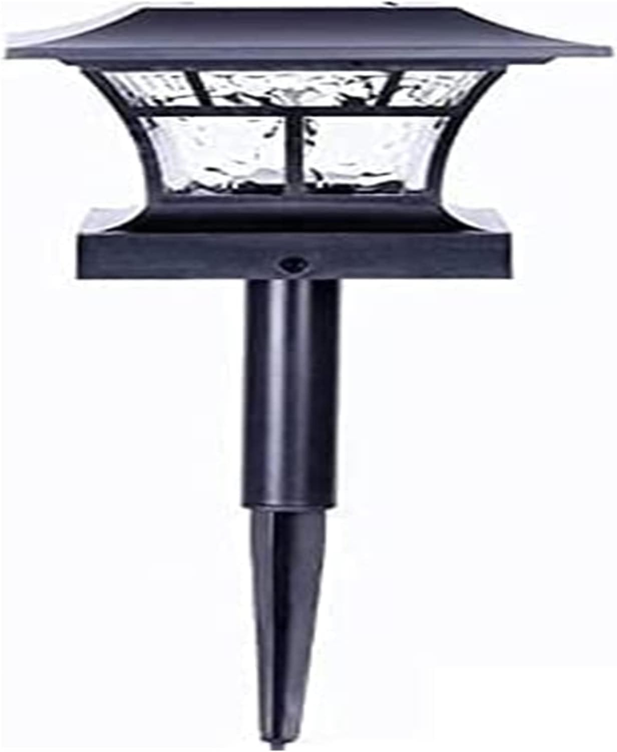 Courtyard Light Outdoor Waterproof Lawn Led Ground Plug Garden Landscape Light Led Solar Decorative Column Head Light, Street Lights Material: Plastic Size: H15*15 * 23Cm Life: 5000 Warm