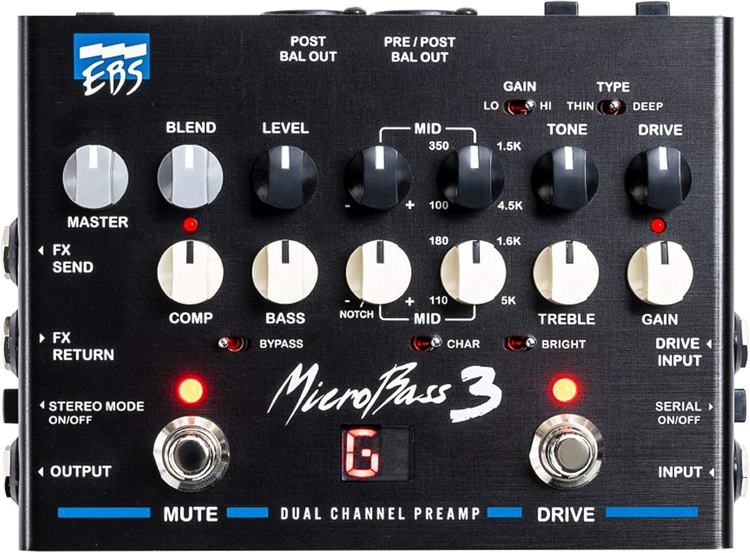 EBS MicroBass 3 2-Channel Preamp