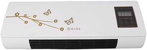 Wall Mounted Air Conditioner, Small Heating Air Conditioner with Remote Control, Household Wall Hanging Air Conditioning Heater Bathroom Air Conditioning Hot Fan (US Plug 110V)