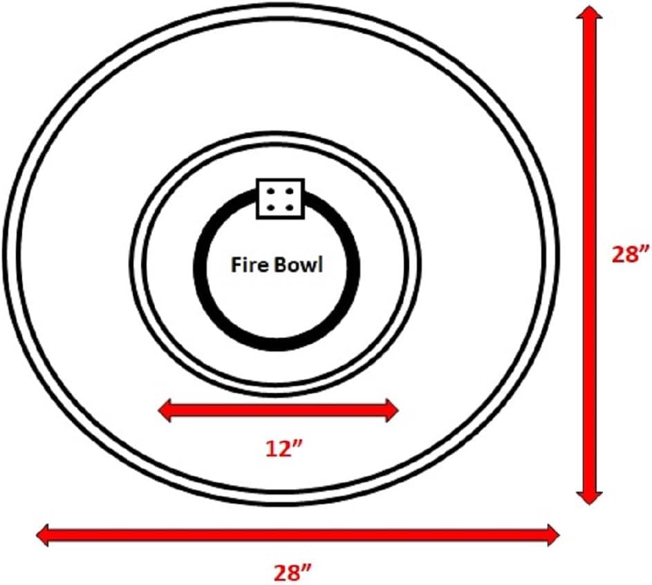 Kaimei Stone Gray Fiber Reinforced Concrete Outdoor Fire Pit - 28
