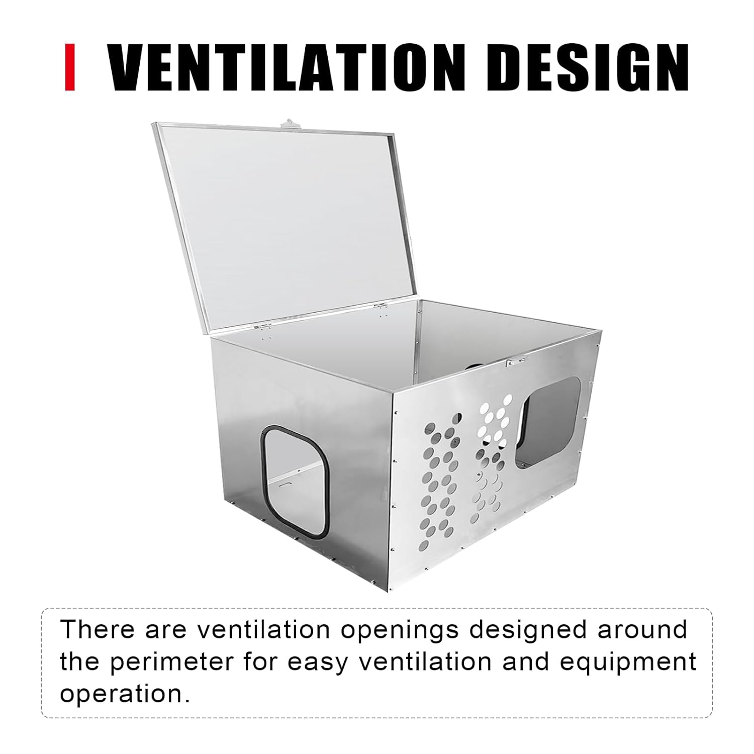 Stainless Steel Generator Box for Outside/RV/Truck/Trailer, Outdoor Generator Storage Box Enclosure (28
