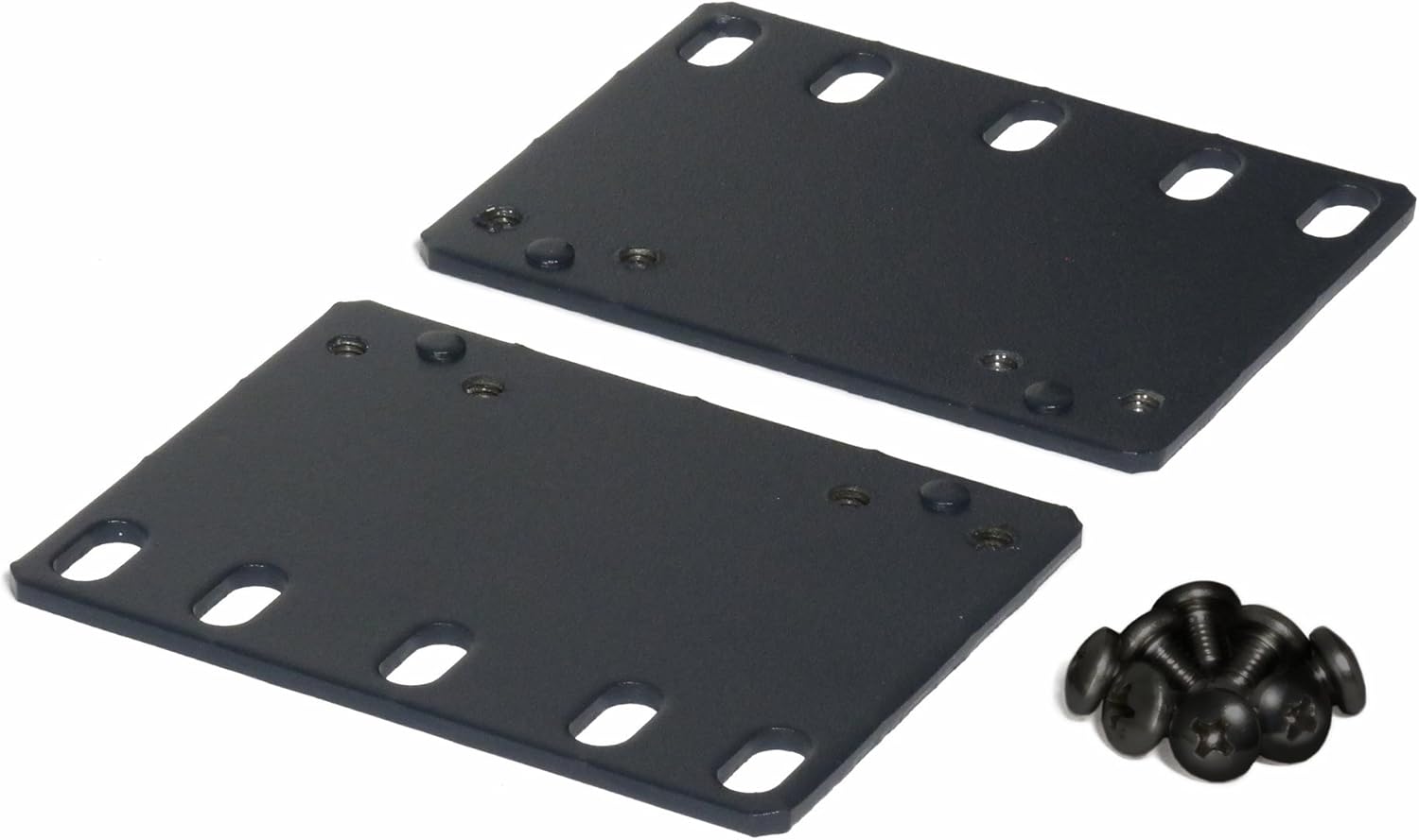 2RU Rack Mount Alloy Steel Dark Gray DIN Rail Bracket for Industrial DIN Mount Equipment
