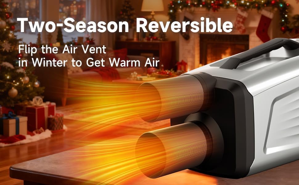 Portable Air Conditioner 5400 BTU with Dehumidifier, No Drain System, Compact AC Unit for RV, Camping, Outdoor Use (Silver)