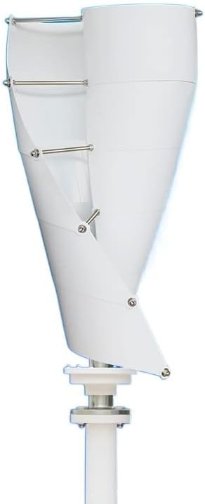Wind Power Turbine Generator Wind Mill Energy Vertical Wind Turbine 3000W 24V 48V Maglev System Small for Hybrid Solar Wind System (Color : Turbine Only, Size : Blue White_48V)