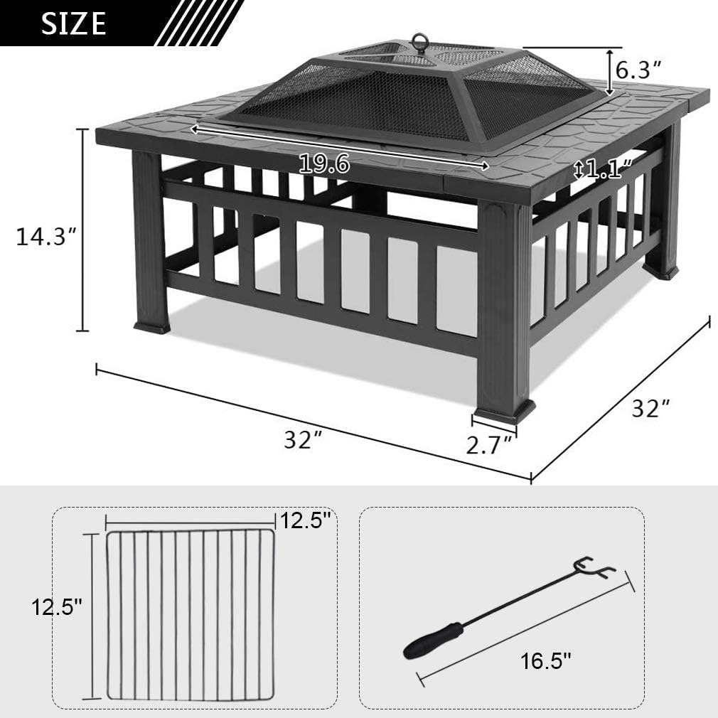 Outdoor fire Pit for Wood,32