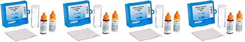 Taylor K-1766 Liquid Pool Spa Sodium Chloride Salt Water Drop Test Kit (4 Pack)