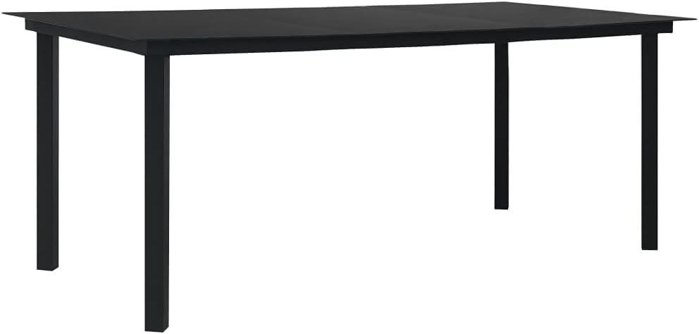 Outdoor Patio Furniture Accessory for Home Entertaining in The Patio, Backyard, and Deck, Patio Dining Table Black 74.8