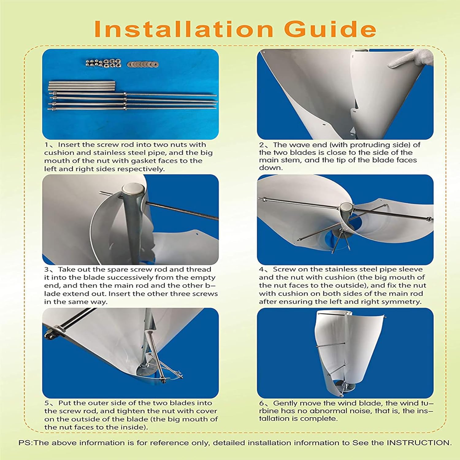 12V,HYZHANHONG Vertical Wind Turbine Permanent Magnet Generator 10000W 2 Blades Low Noise Windmill with Controller for Home Boats Cabins Mobile Homes (24V)