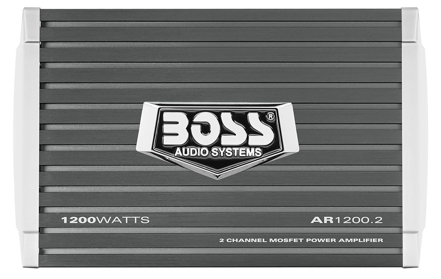 BOSS Audio Systems AR1200.2 2 Channel Car Amplifier - 1200 Watts, Full Range, Class AB, 2-4 Ohm Stable, Mosfet Power Supply, Bridgeable, Black, 1200 WATTS