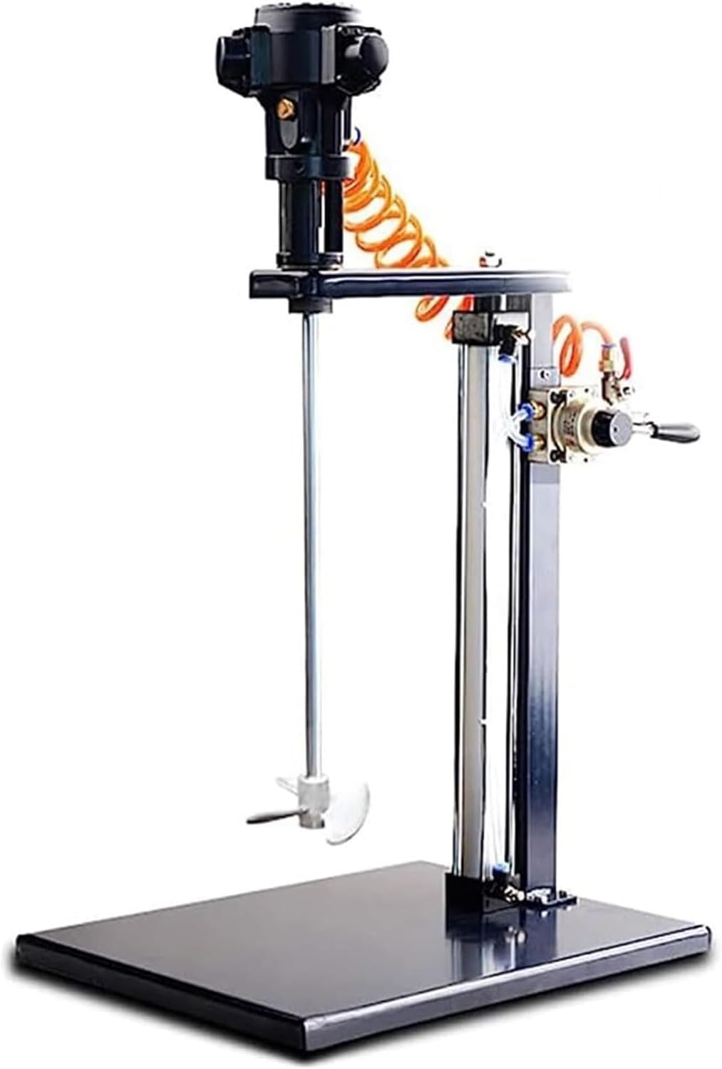 Stainless Steel Automatic Paint Blender Stirrer, Air Powered Liquid Mixer, Lifting Platform Agitator Coating Mixing Machine for Paint Factory