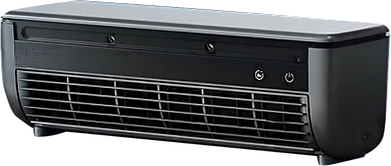 Saker Portable Wireless Wall Mounted Air Conditioner,Mini AC Cooler for Kitchen,Battery-Powered, Wall Mountable, Easy Clean (grey)