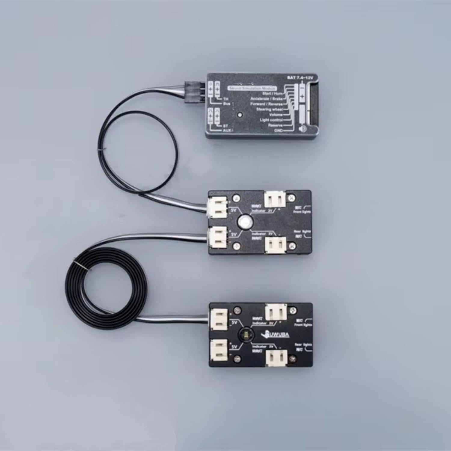 RC Car Light Strips Kit For Nooxion Fury Bear NX-J01 RC Model Truck Lighting System Adapter Module Cables Suitable Sound Light Kits Upgrade Accessories Replacement Parts