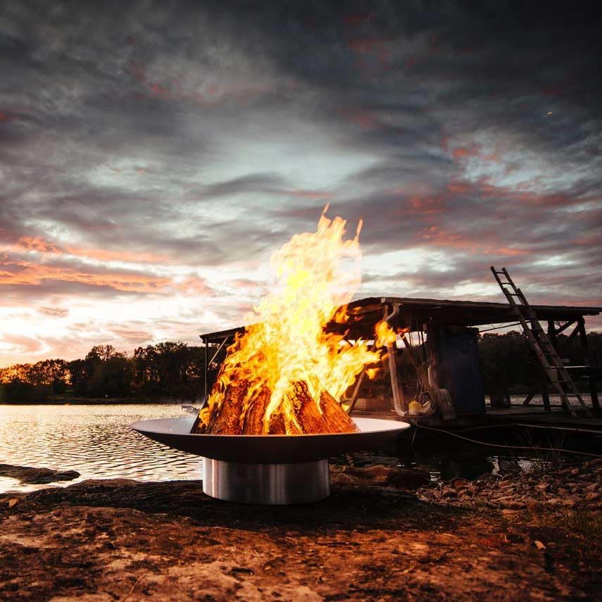 Fire Pit Art Bella Vita Wood Fire Pit (Bella-Vita34), 34-Inch